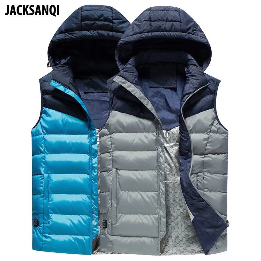 JACKSANQI Men's USB Heating Vest Warm Sleeveless Jackets Outdoor Sport Thermal Waistcoats Skiing Trekking Hiking Male Coat RA377
JACKSANQI Men's USB Heating Vest Warm Sleeveless Jackets Outdoor Sport Thermal Waistcoats Skiing Trekking Hiking Male Coat RA377