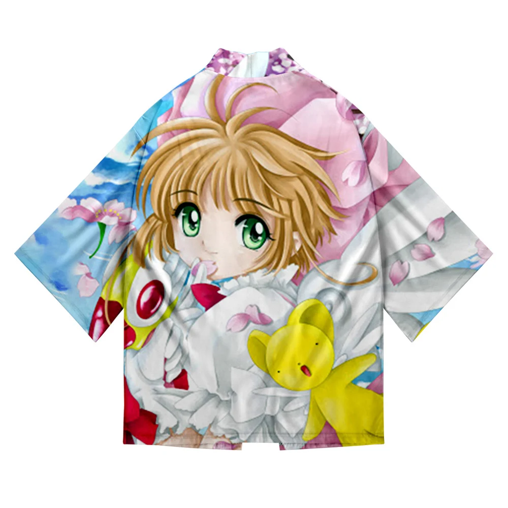 Крутое кимоно Cardcaptor Sakura с 3D принтом, мужской свободный Пляжный топ с коротким рукавом, кимоно, Мужская модная японская одежда большого разме...
Крутое кимоно Cardcaptor Sakura с 3D принтом, мужской свободный Пляжный топ с коротким рукавом, кимоно, Мужская модная японская одежда большого разме...