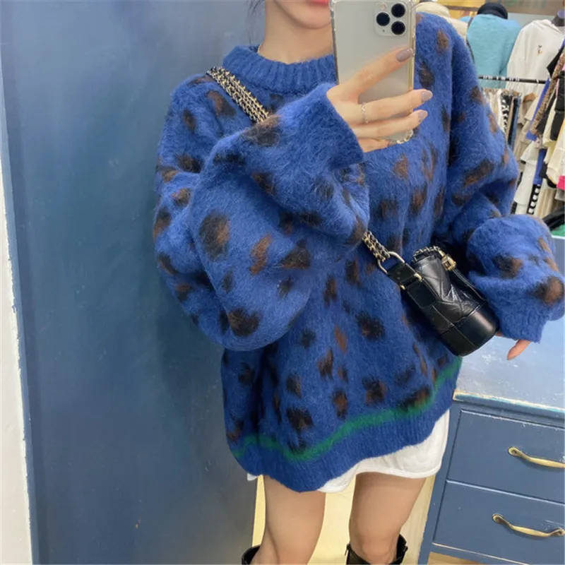 leopard print retri chic loose oversize lazy style sweater elegant fashion all-match retro sweater chic korean style pullovers
leopard print retri chic loose oversize lazy style sweater elegant fashion all-match retro sweater chic korean style pullovers