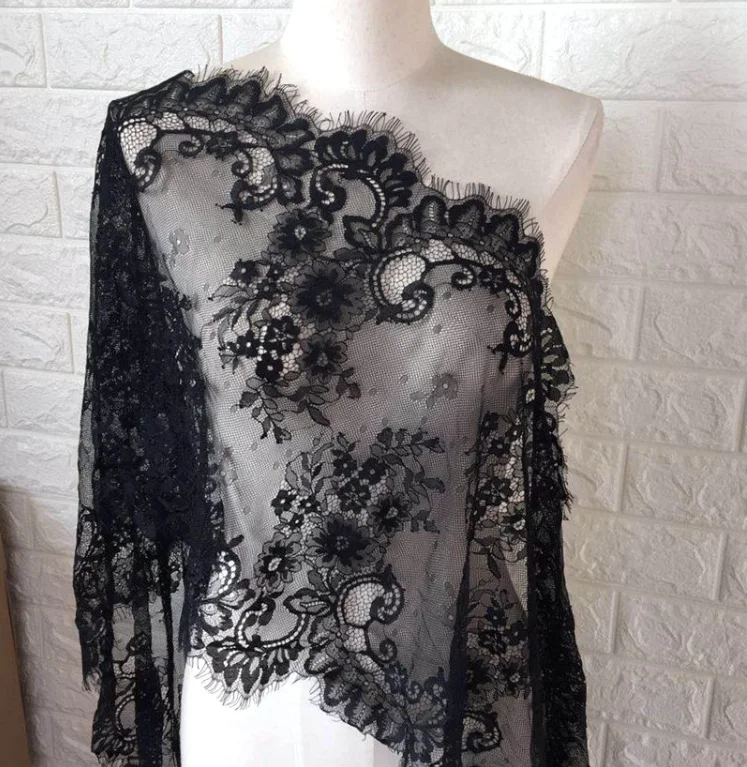 39 Colors 3M/ Lot Eyelash Lace Fabric 40cm Width Decor High Quality Soft White Black Nylon Trim Lingerie Wedding Dress Materials
39 Colors 3M/ Lot Eyelash Lace Fabric 40cm Width Decor High Quality Soft White Black Nylon Trim Lingerie Wedding Dress Materials