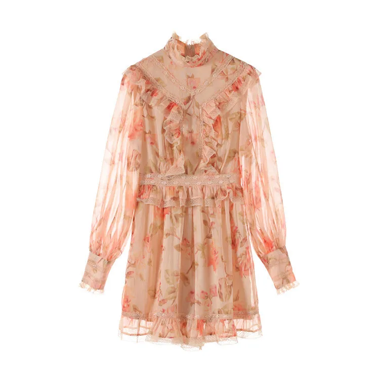 its New version of 2021 floral print lace stitching falbala jumpsuits G0871 chiffon dress
its New version of 2021 floral print lace stitching falbala jumpsuits G0871 chiffon dress