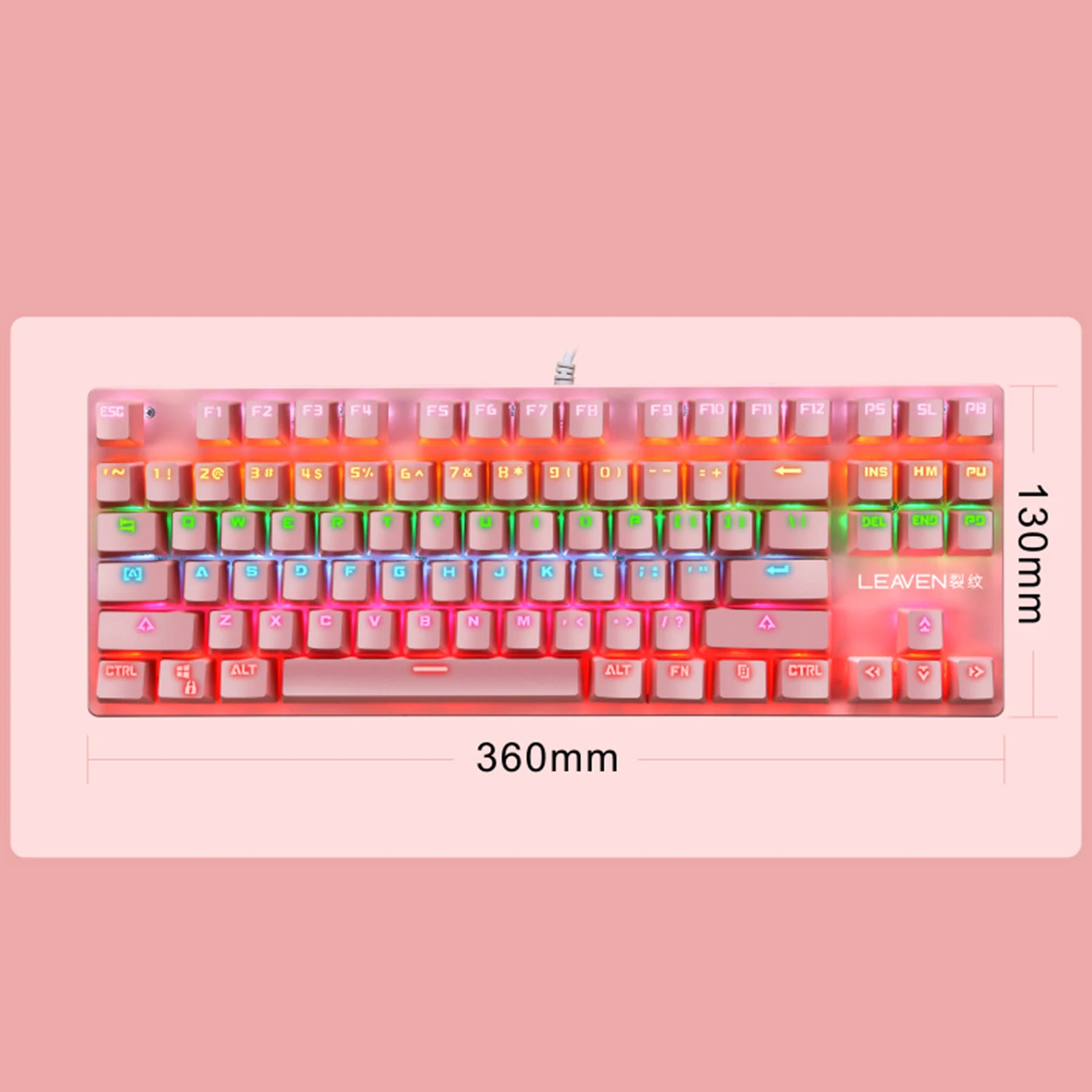 K550 Mechanical USB Wired Keyboard 87 Keys Gamer RGB Keyboards For PC Colorful LED Illuminated Backlit Gaming Keyboard 
K550 Mechanical USB Wired Keyboard 87 Keys Gamer RGB Keyboards For PC Colorful LED Illuminated Backlit Gaming Keyboard