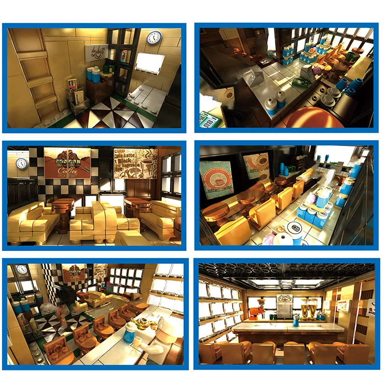 Creator Europe Style Street View Building Block Lucky Coffee Store Architecture Bricks Toys Birthday Gift For Adult
Creator Europe Style Street View Building Block Lucky Coffee Store Architecture Bricks Toys Birthday Gift For Adult