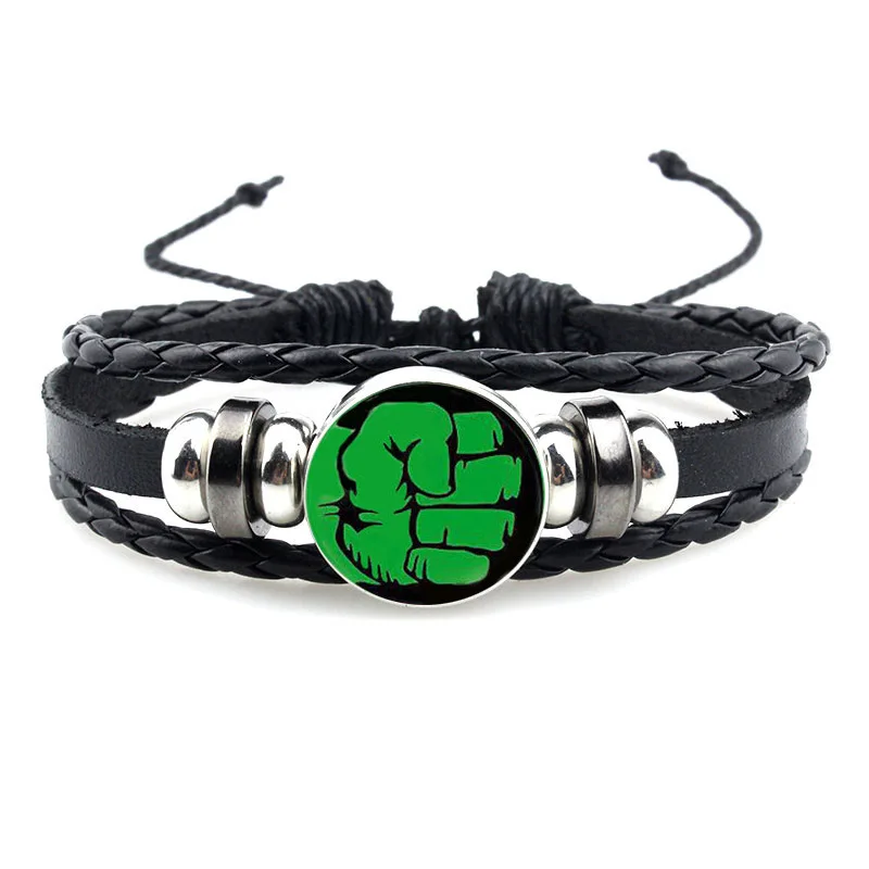 Disney Europe and America Marvel Superhero Badge Captain America Spider-Man Flash Hulk Gemstone Leather Bracelet 
Disney Europe and America Marvel Superhero Badge Captain America Spider-Man Flash Hulk Gemstone Leather Bracelet