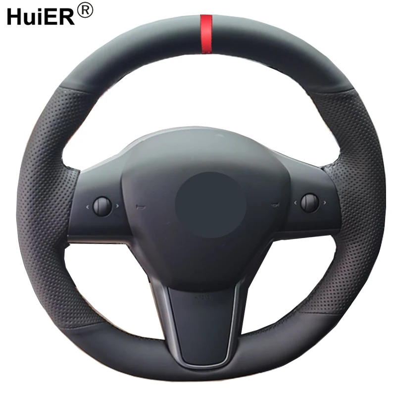 Hand Sewing Car Steering Wheel Cover Funda Volante Braid on the Steering wheel For Tesla Model 3 2017 2018 2019 2020 Volant
Hand Sewing Car Steering Wheel Cover Funda Volante Braid on the Steering wheel For Tesla Model 3 2017 2018 2019 2020 Volant