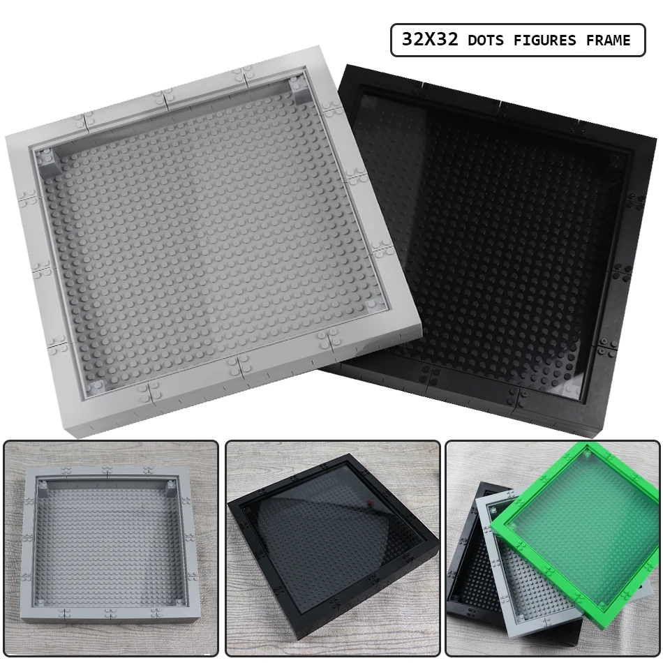 Figures Display Box Frame 32*32 Dots Bricks Base Plates Classic DIY Parts City Building Blocks Kid Toys
Figures Display Box Frame 32*32 Dots Bricks Base Plates Classic DIY Parts City Building Blocks Kid Toys