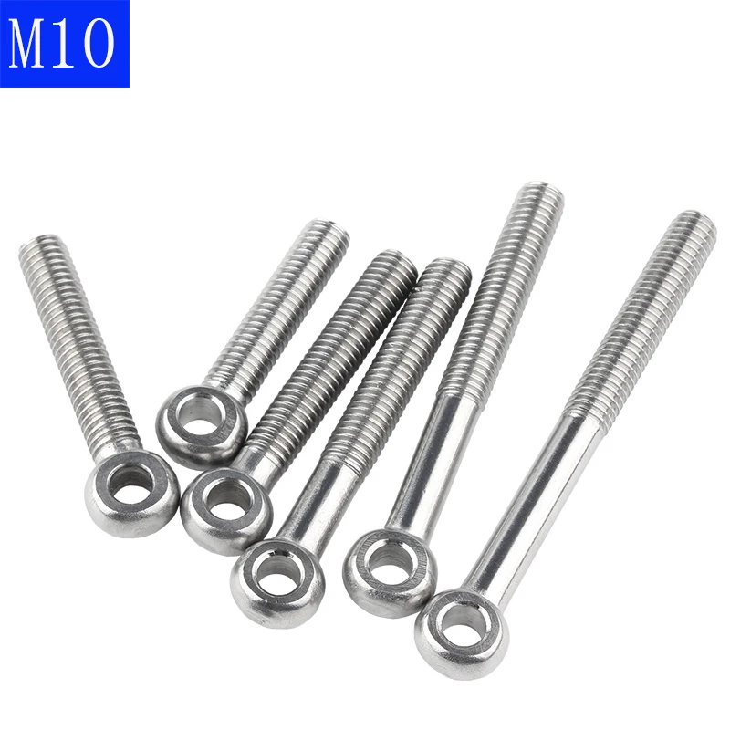 M10 - 1.5 10mm 304 Stainless Steel Machinery Shoulder Lifting Eye Screws Bolts O ring head Axle
M10 - 1.5 10mm 304 Stainless Steel Machinery Shoulder Lifting Eye Screws Bolts O ring head Axle