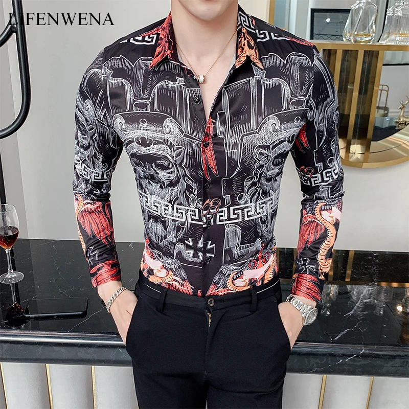 LIFENWENNA весенние мужские принт рубашка с длинными рукавами Новая мода Гавайи Slim Fit рубашки мужские Повседневные Вечерние ночной клуб рубашки ...
LIFENWENNA весенние мужские принт рубашка с длинными рукавами Новая мода Гавайи Slim Fit рубашки мужские Повседневные Вечерние ночной клуб рубашки ...