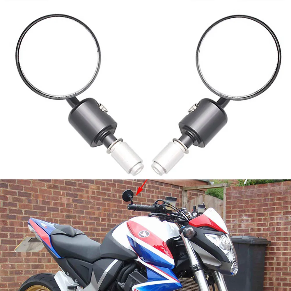 Universal 22mm 7/8'' Motorcycle Mirror Handle Bar End Rearview Side Round Mirrors for Suzuki Honda Kawasaki Yamaha
Universal 22mm 7/8'' Motorcycle Mirror Handle Bar End Rearview Side Round Mirrors for Suzuki Honda Kawasaki Yamaha