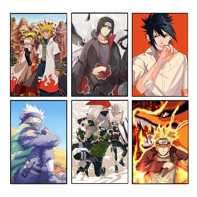 Anime Naruto Classic Figure Sasuke Kakashi Itachi Akatsuki Poster Mural Frameless Canvas Painting Living Room Bedroom Home Decor
Anime Naruto Classic Figure Sasuke Kakashi Itachi Akatsuki Poster Mural Frameless Canvas Painting Living Room Bedroom Home Decor