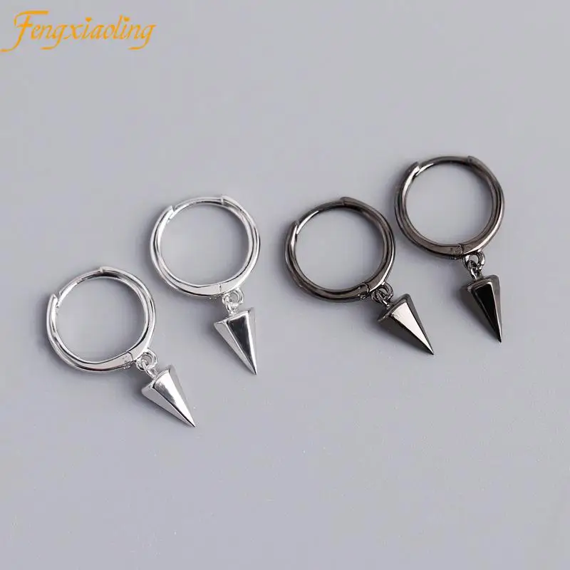 Genuine 100% 925 Sterling Silver Earrings For Women Geometry Six-sided Cone Dangle Earrings Fine Jewelry Cute Accessories 2021
Genuine 100% 925 Sterling Silver Earrings For Women Geometry Six-sided Cone Dangle Earrings Fine Jewelry Cute Accessories 2021