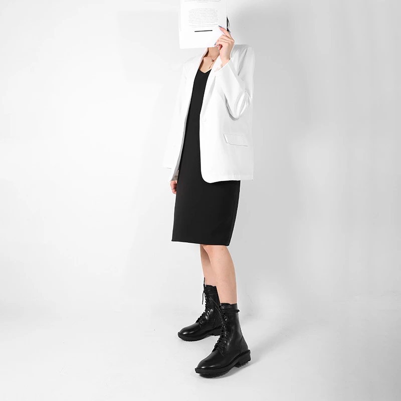 Platform Motorcycle Boots For Women Leather Autumn Winter 2021 Black Round Toe Ankle Boots Side Zipper Combat Boots Ladies Shoes
Platform Motorcycle Boots For Women Leather Autumn Winter 2021 Black Round Toe Ankle Boots Side Zipper Combat Boots Ladies Shoes