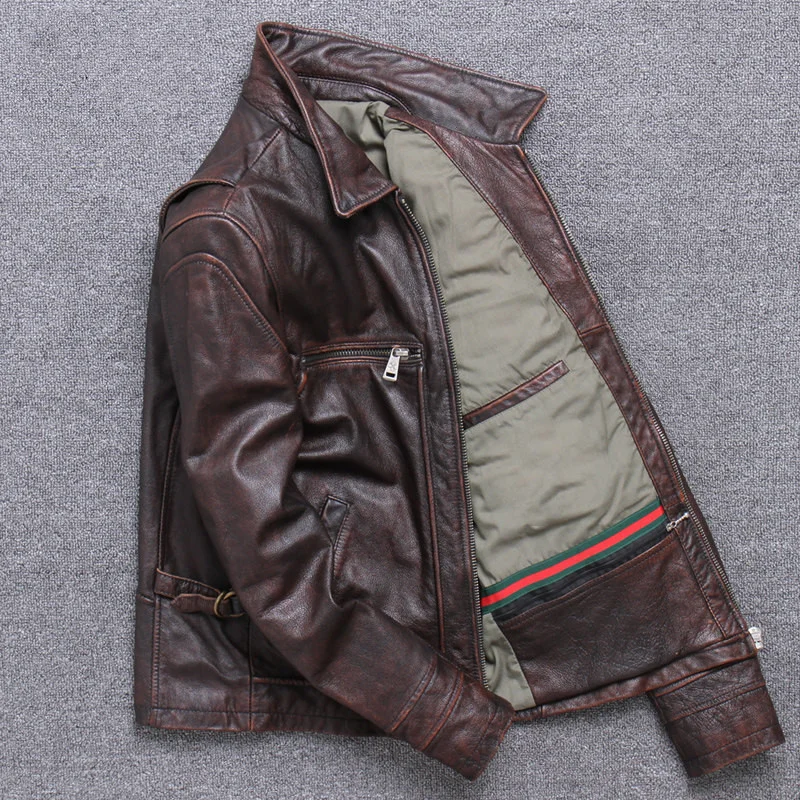 Brown 2021 Vintage Men American Casual Style Leather Jacket Plus Size XXXXXL Genuine Cowhide Spring Natural Coat FREE SHIPPING
Brown 2021 Vintage Men American Casual Style Leather Jacket Plus Size XXXXXL Genuine Cowhide Spring Natural Coat FREE SHIPPING