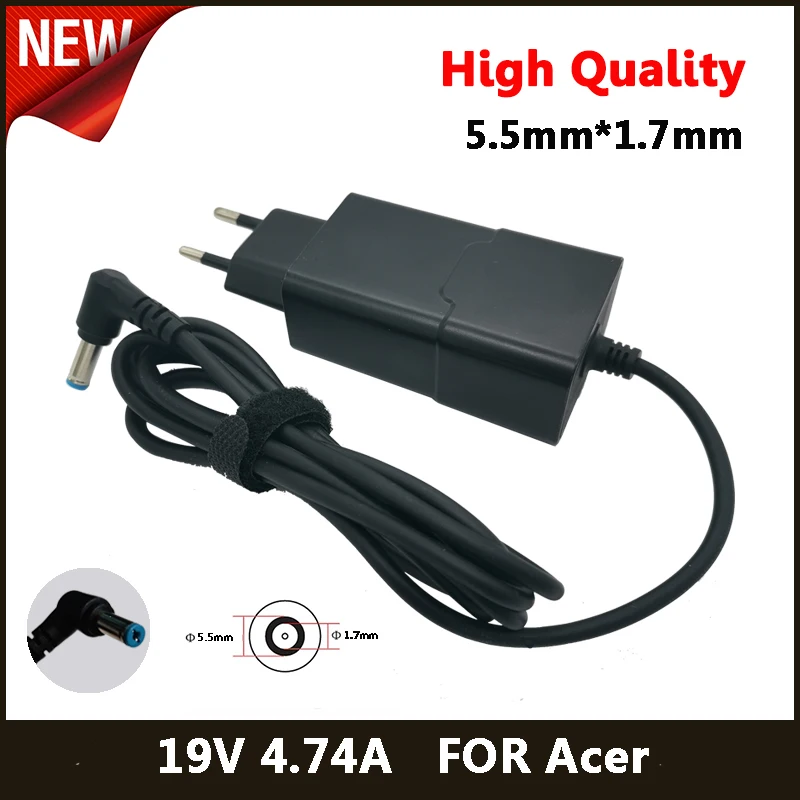 19V 4.74A 5 5*1 7mm адаптер переменного тока для ноутбука зарядное устройство Acer M5 581G 4730ZG