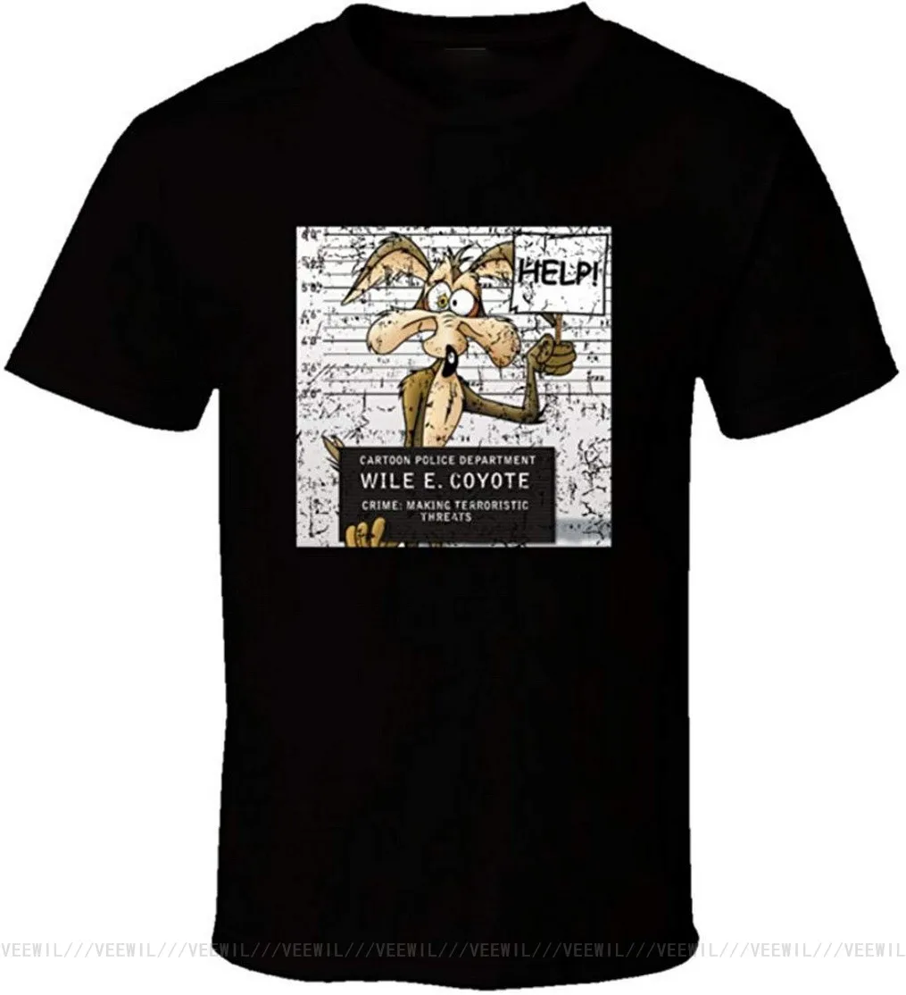 Wile E Coyote Mugshot Cartoon Fan Art T Shirt Men Women Fashion Classic TEE Shirt
Wile E Coyote Mugshot Cartoon Fan Art T Shirt Men Women Fashion Classic TEE Shirt
