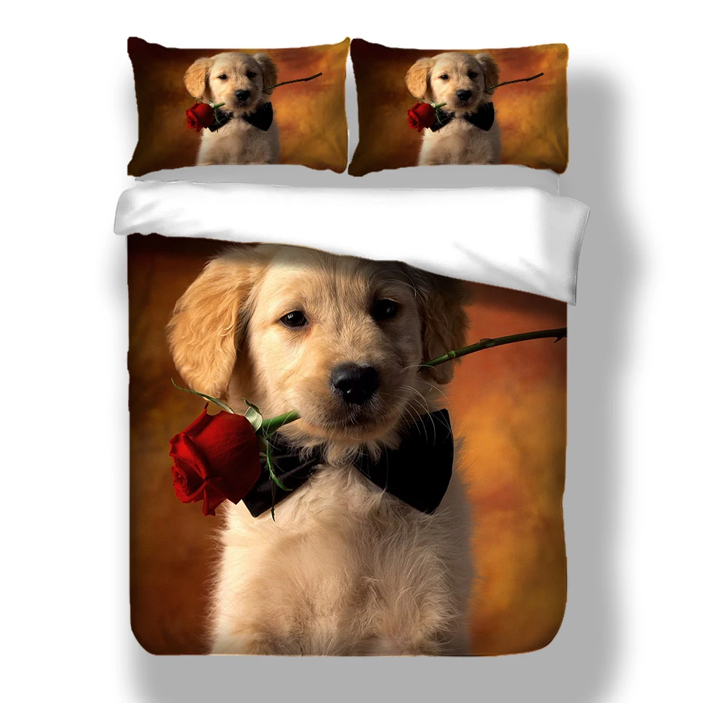 Duvet Cover Set Fashion Mordern Home Textile Bedding Set with Dog Rose Soft Beauty Single Double King Size 2019 New Design
Duvet Cover Set Fashion Mordern Home Textile Bedding Set with Dog Rose Soft Beauty Single Double King Size 2019 New Design