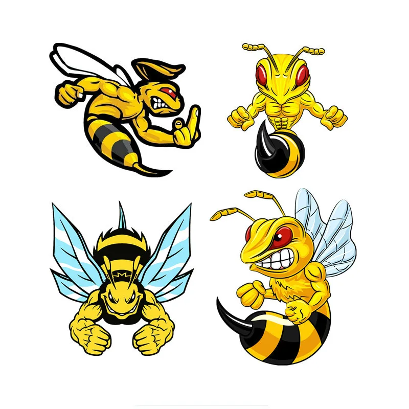 

Car Stickers Motorcycle Decals Bee Decorative Accessories To Cover Scratches Sunscreen Waterproof PVC,15cm*13cm