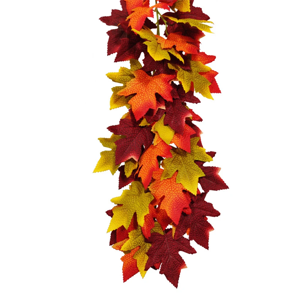 Diy Artificial Maple Leaves Vine Rattan Thanksgiving Christmas Harvest Festival Long Rattan Flower For Home Wall Decor
Diy Artificial Maple Leaves Vine Rattan Thanksgiving Christmas Harvest Festival Long Rattan Flower For Home Wall Decor