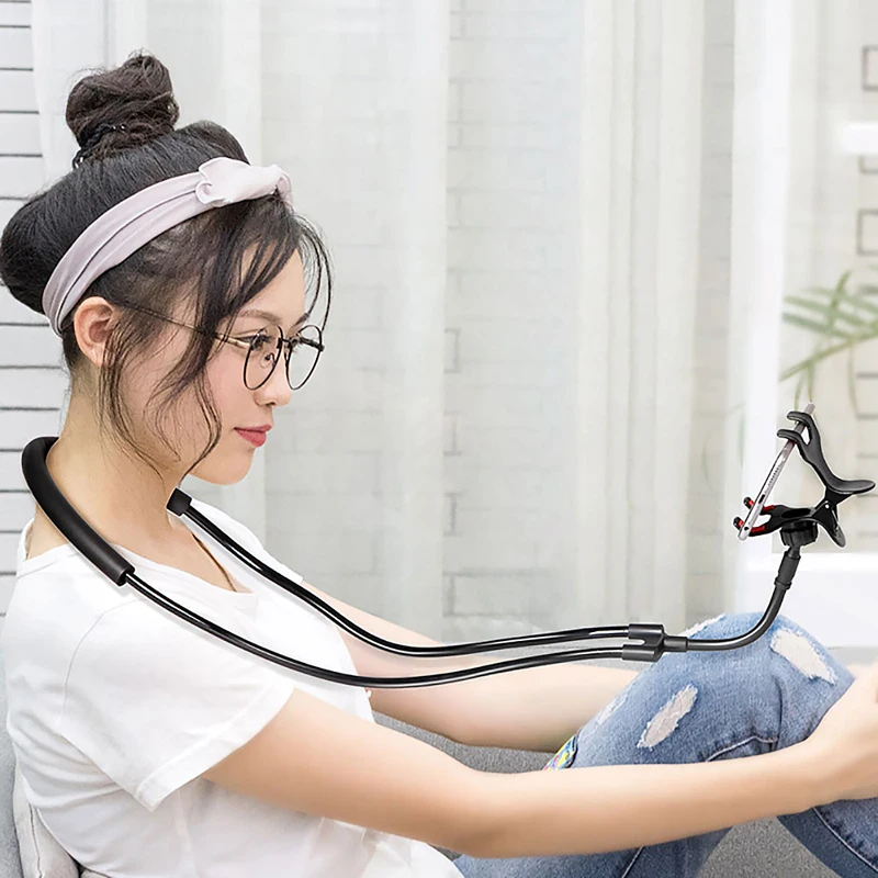 Mobile Phone Holder Lazy Hanging Neck Phone Stands Necklace Bracket Bed 360 Degree Phones Holder Stand For iPhone Xiaomi Huawei
Mobile Phone Holder Lazy Hanging Neck Phone Stands Necklace Bracket Bed 360 Degree Phones Holder Stand For iPhone Xiaomi Huawei