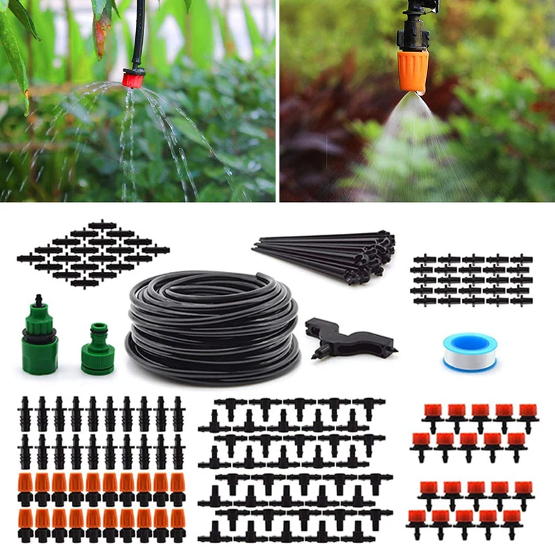 Garden Irrigation System DIY Drip Irrigation System Automatic Watering Garden Hose Drip Watering Kit With Adjustable Drippers
Garden Irrigation System DIY Drip Irrigation System Automatic Watering Garden Hose Drip Watering Kit With Adjustable Drippers