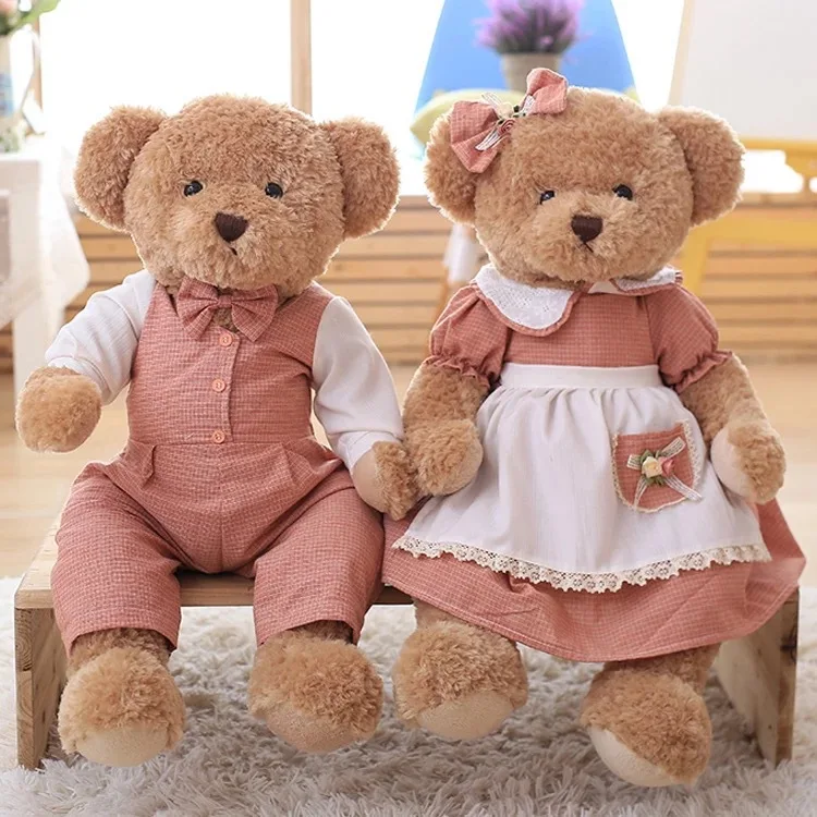 16 Styles Couple Teddy Bear Plushie Lovers Bear Teddy Bear Toy Stuffed Doll Wedding Press Doll Stuffed Animals
16 Styles Couple Teddy Bear Plushie Lovers Bear Teddy Bear Toy Stuffed Doll Wedding Press Doll Stuffed Animals