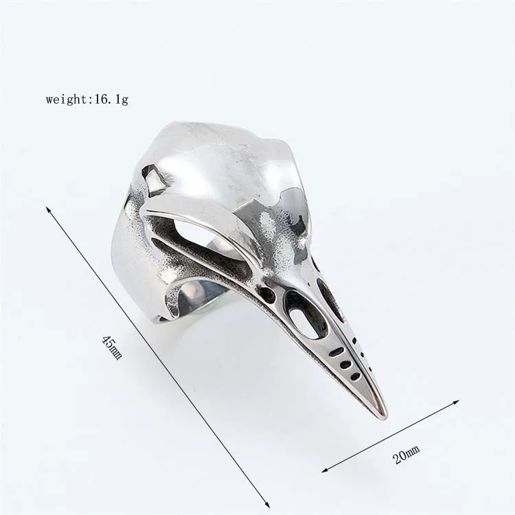 Woodpecker Crow Skull Ring Men's and Women's Stainless Steel Motorcyclist Animal Ring Punk Gothic Amulet Jewelry Size Us7-13
Woodpecker Crow Skull Ring Men's and Women's Stainless Steel Motorcyclist Animal Ring Punk Gothic Amulet Jewelry Size Us7-13