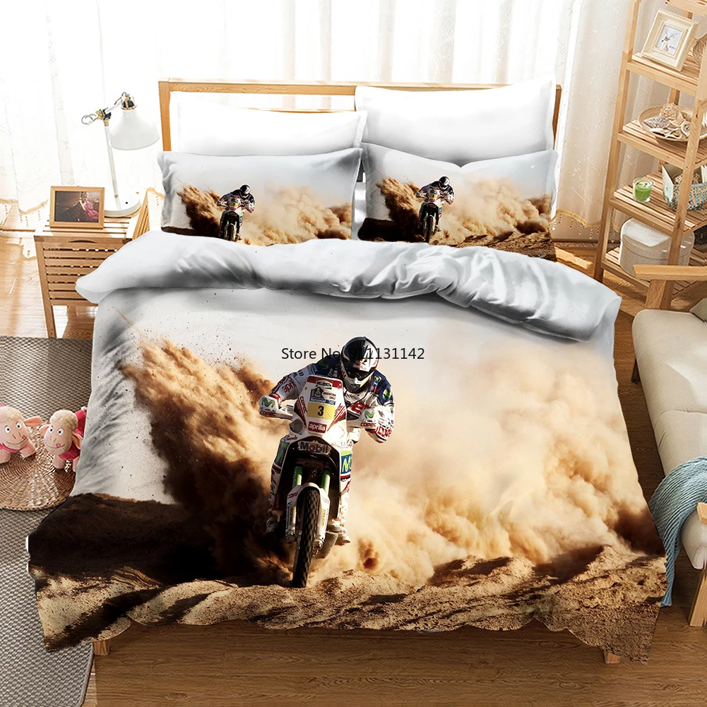 Deluxe Bedding Set Fashion Extreme Motorsport Printed Down Quilt Cover with Pillowcase Boys Bedroom Decoration Home Textile
Deluxe Bedding Set Fashion Extreme Motorsport Printed Down Quilt Cover with Pillowcase Boys Bedroom Decoration Home Textile