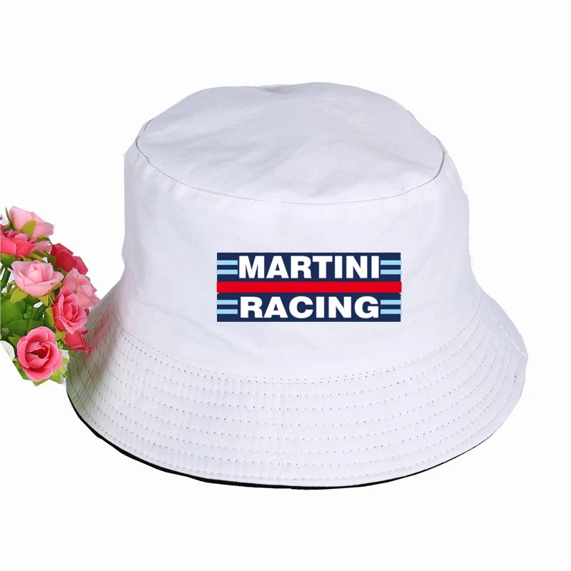 

Martini Racing Print Panama Bucket Hat High Quality Cap Summer Sport Cap Sun Visor Fishing Fisherman Hat