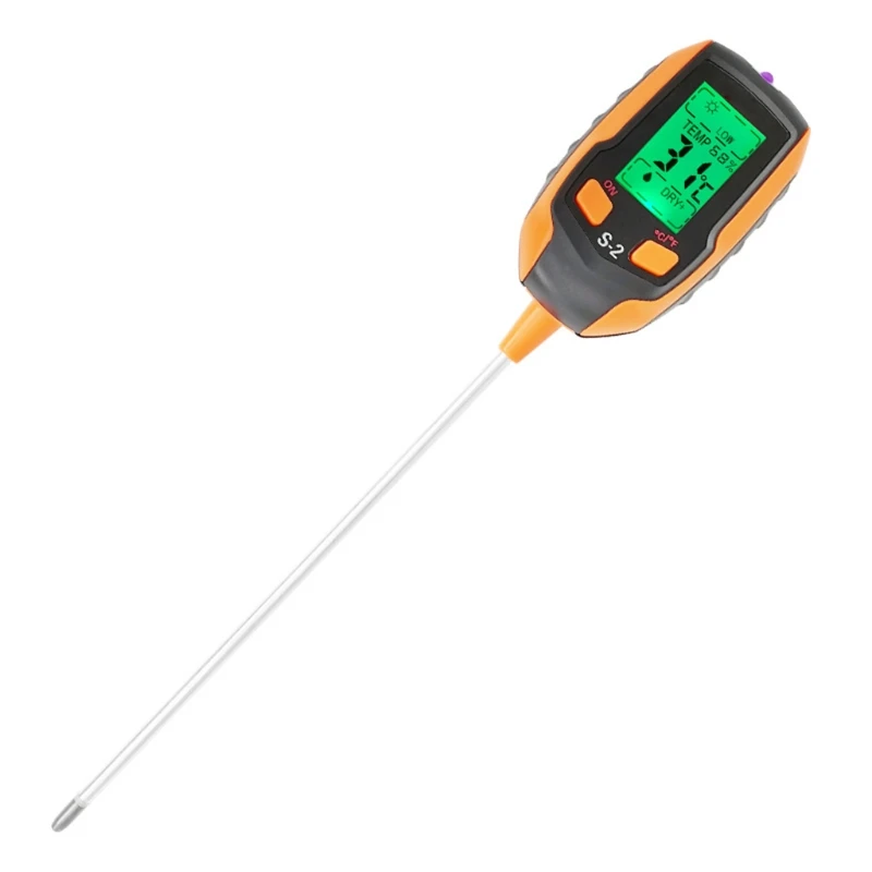 517A 5-in-1 Soil Moisture Meter Soil PH Tester LCD Digital Plant Temperature Monitor Environmental Humidity Sunlight Test Kit
517A 5-in-1 Soil Moisture Meter Soil PH Tester LCD Digital Plant Temperature Monitor Environmental Humidity Sunlight Test Kit