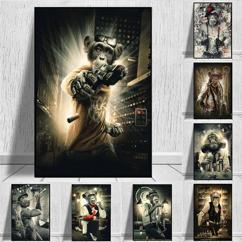 Monkey Smoking Handjob Street Art Posters And Prints Animal Canvas Painting Wall Art For Living Room Decoration Cuadros 
Monkey Smoking Handjob Street Art Posters And Prints Animal Canvas Painting Wall Art For Living Room Decoration Cuadros