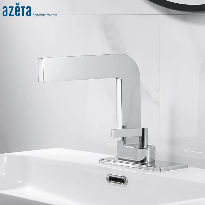 Azeta Modern Chrome Basin Faucet Brass Deck Mounted Wash Basin Tap Cold and Hot Water Sink Mixer Tap Crane For Bathroom AT7866 
Azeta Modern Chrome Basin Faucet Brass Deck Mounted Wash Basin Tap Cold and Hot Water Sink Mixer Tap Crane For Bathroom AT7866