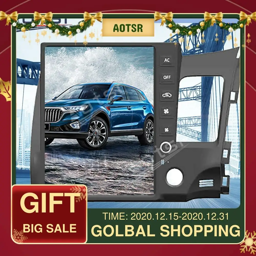 AOTSR Android 10.0 For Honda Civic 2008-2011 Tesla style Vertical screen Car GPS Navigation DSP HDMI Navi Radio Auto stereo
AOTSR Android 10.0 For Honda Civic 2008-2011 Tesla style Vertical screen Car GPS Navigation DSP HDMI Navi Radio Auto stereo
