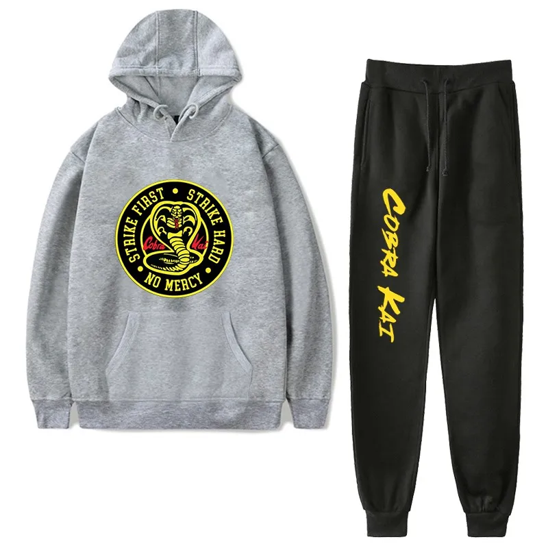 Boys/Girls Streetwear Hip Hop 2 Pieces Sets Cobra Kai Autumn Fashion Hoodies+Pants Winter Women Polyester and Cotton Clothes
Boys/Girls Streetwear Hip Hop 2 Pieces Sets Cobra Kai Autumn Fashion Hoodies+Pants Winter Women Polyester and Cotton Clothes