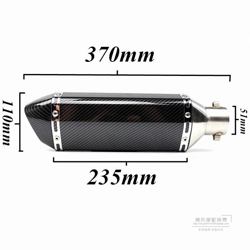 35-51mm Motorcycle Scooter ATV Exhaust Muffler Pipe Escape Moto for Honda CBR250 CB400 YZF FZ400 Z750 NINJA TMAX530
35-51mm Motorcycle Scooter ATV Exhaust Muffler Pipe Escape Moto for Honda CBR250 CB400 YZF FZ400 Z750 NINJA TMAX530