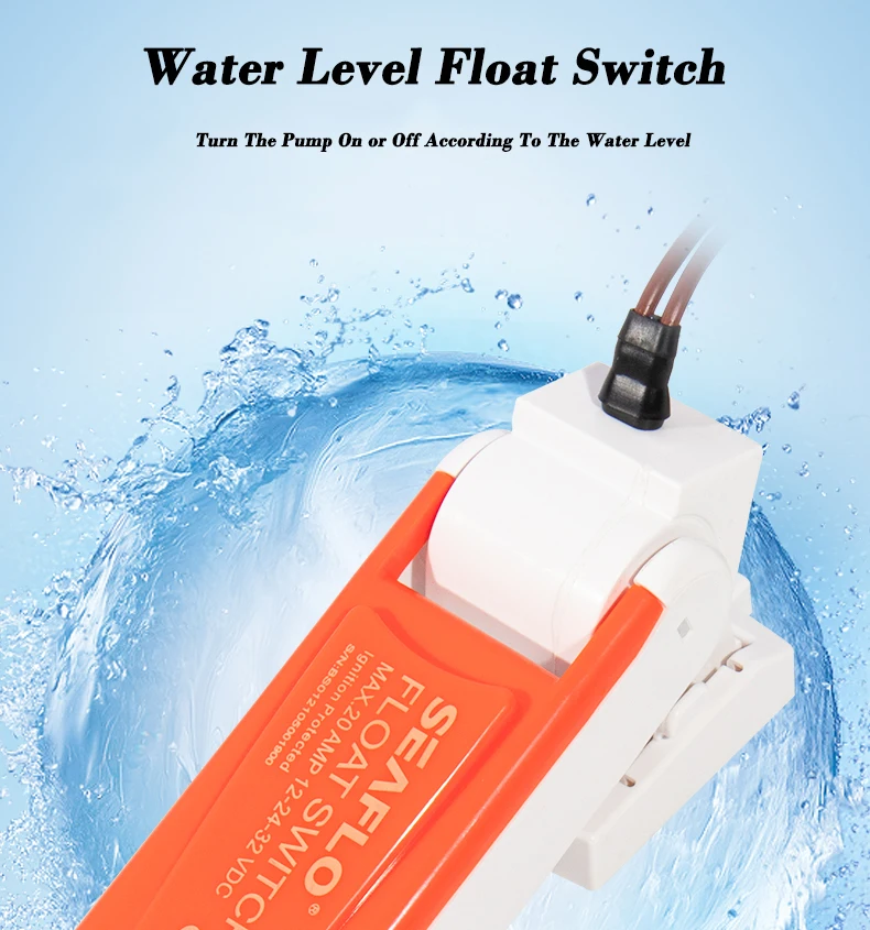 12/24/32V DC Boat Bilge Pump Float Switches for Marine Boat Yacht RV Caravan Water Level Sensor Switch Water Pump Accessories
12/24/32V DC Boat Bilge Pump Float Switches for Marine Boat Yacht RV Caravan Water Level Sensor Switch Water Pump Accessories