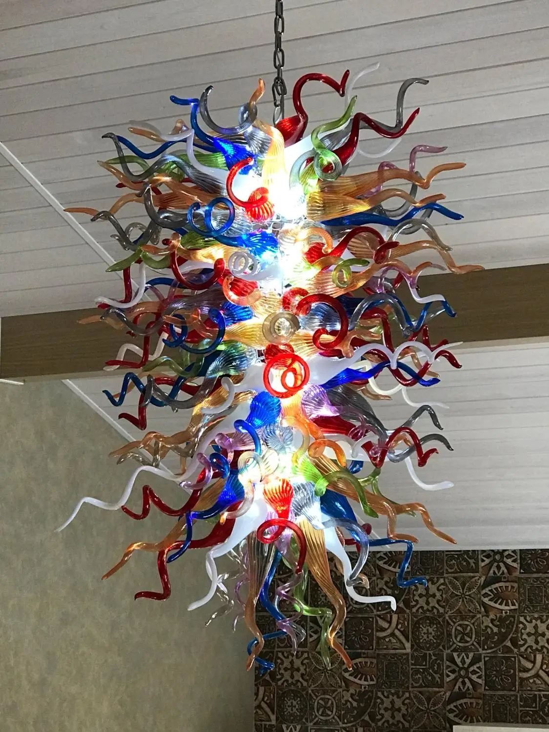 Luxury Foyer Decor Blown Glass LED Chandeliers Colored Art Deco Murano Glass Lighting Chandelier
Luxury Foyer Decor Blown Glass LED Chandeliers Colored Art Deco Murano Glass Lighting Chandelier
