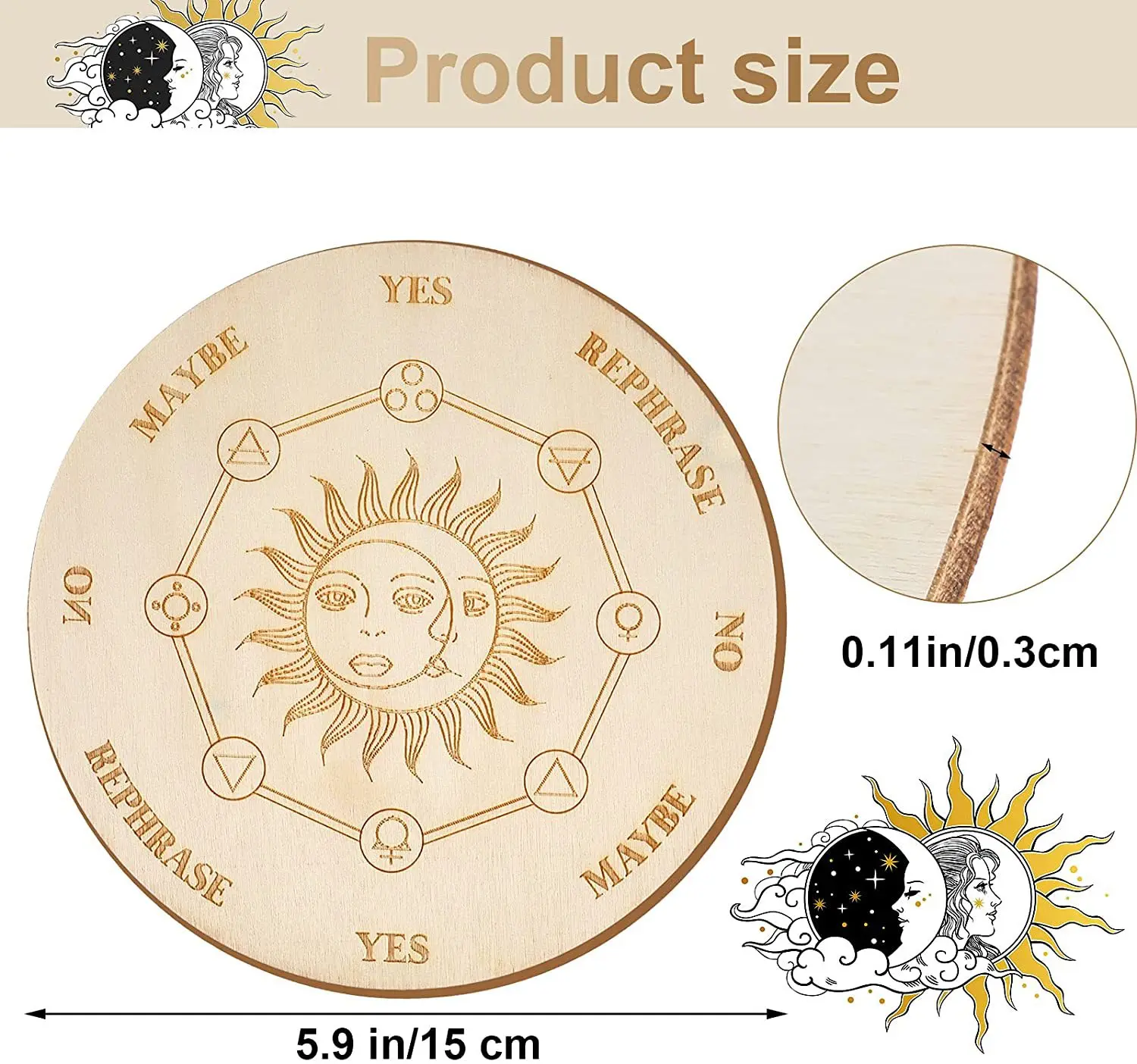 2Pcs Mandala Wood Wall Art Yoga Wheel Sacred Geometry Ornament
2Pcs Mandala Wood Wall Art Yoga Wheel Sacred Geometry Ornament