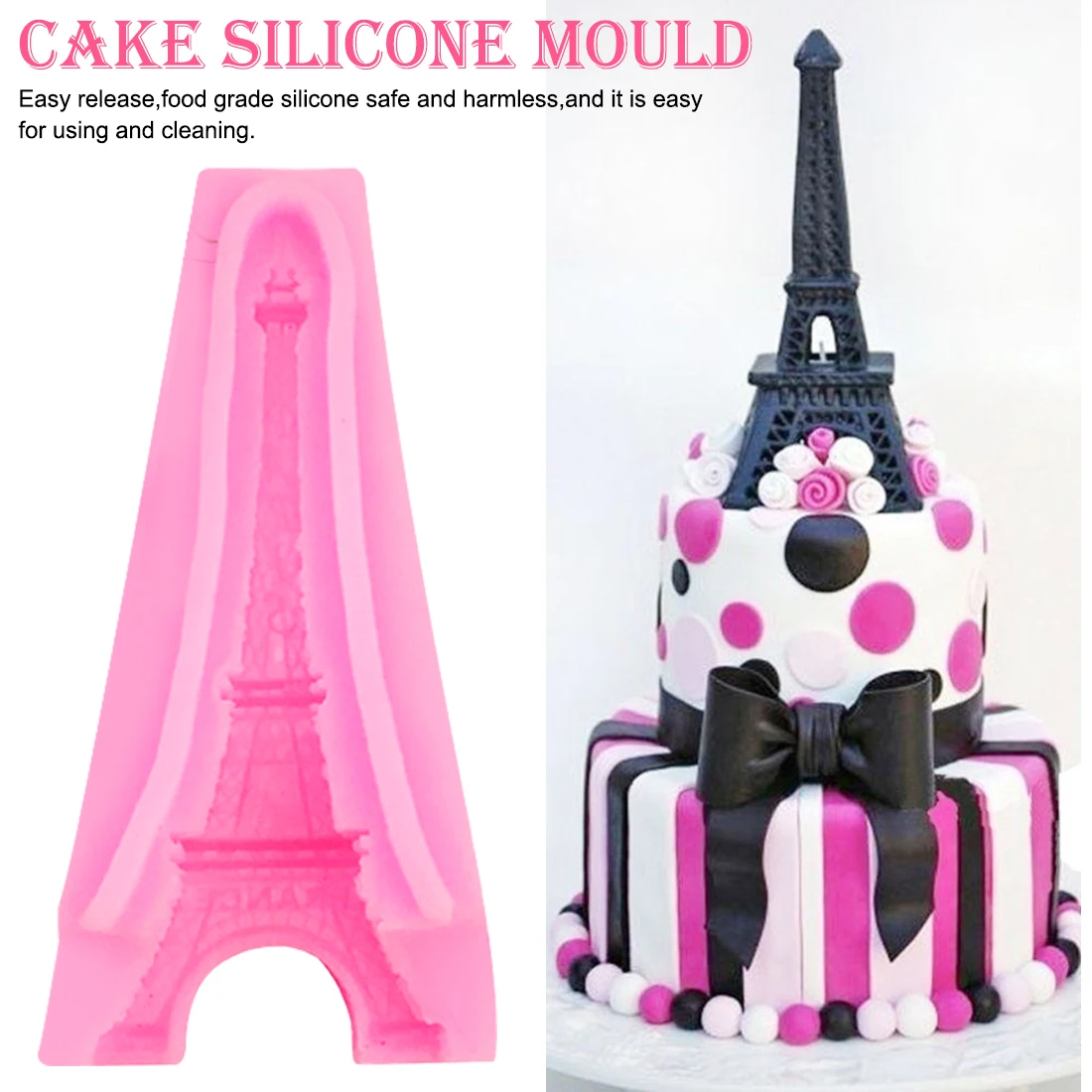 2021 Eiffel Tower 3D Shape Silicone Mold Cookie Fondant Cake Molds Chocolate Pudding Mould DIY Candy Pastry Kitchen Baking Tools
2021 Eiffel Tower 3D Shape Silicone Mold Cookie Fondant Cake Molds Chocolate Pudding Mould DIY Candy Pastry Kitchen Baking Tools