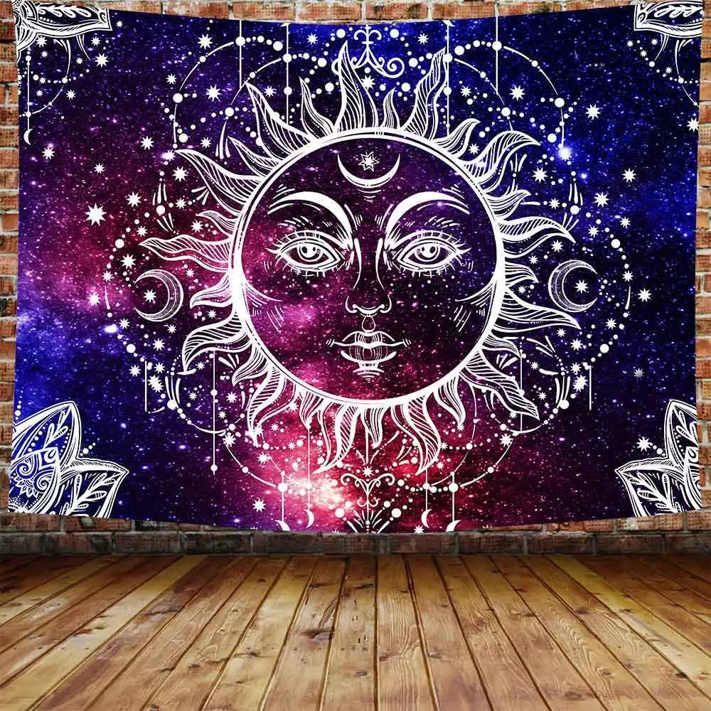 Sun and Moon Wall Hanging Psychedelic Blue Celestial Indian Hippy Bohemian Mandala Tapestry
Sun and Moon Wall Hanging Psychedelic Blue Celestial Indian Hippy Bohemian Mandala Tapestry