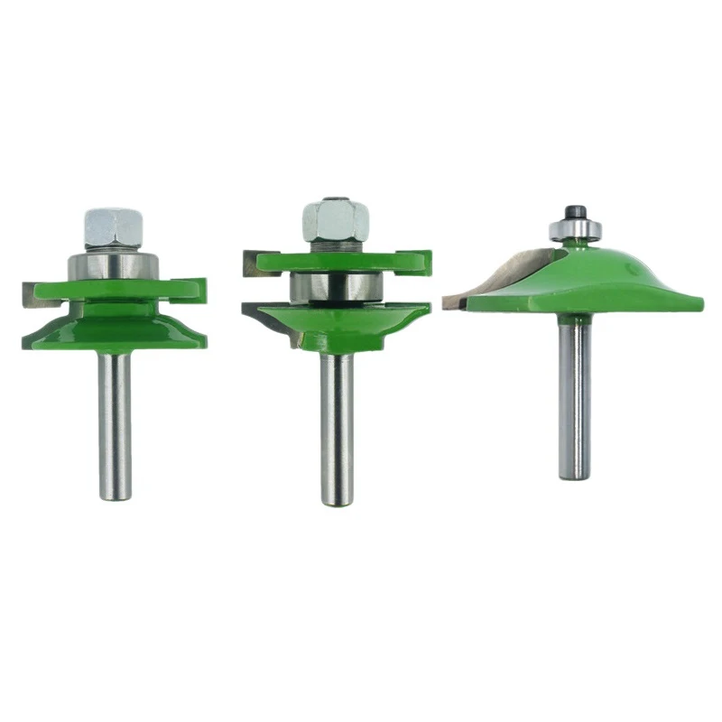 3Pcs Raised Panel Router Bits 8mm Shank with Ogee Rail and Stile Router Bits for Wood Cabinet Door Frame Router Bits 
3Pcs Raised Panel Router Bits 8mm Shank with Ogee Rail and Stile Router Bits for Wood Cabinet Door Frame Router Bits