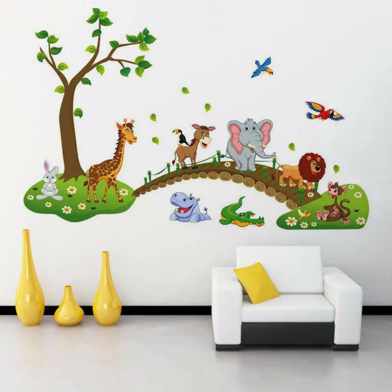Large Cartoon Zoo Wall Stickers For Children Kids Rooms Decor Removable Vinyl Wall Stickers Nursery Home Wall Decal
Large Cartoon Zoo Wall Stickers For Children Kids Rooms Decor Removable Vinyl Wall Stickers Nursery Home Wall Decal
