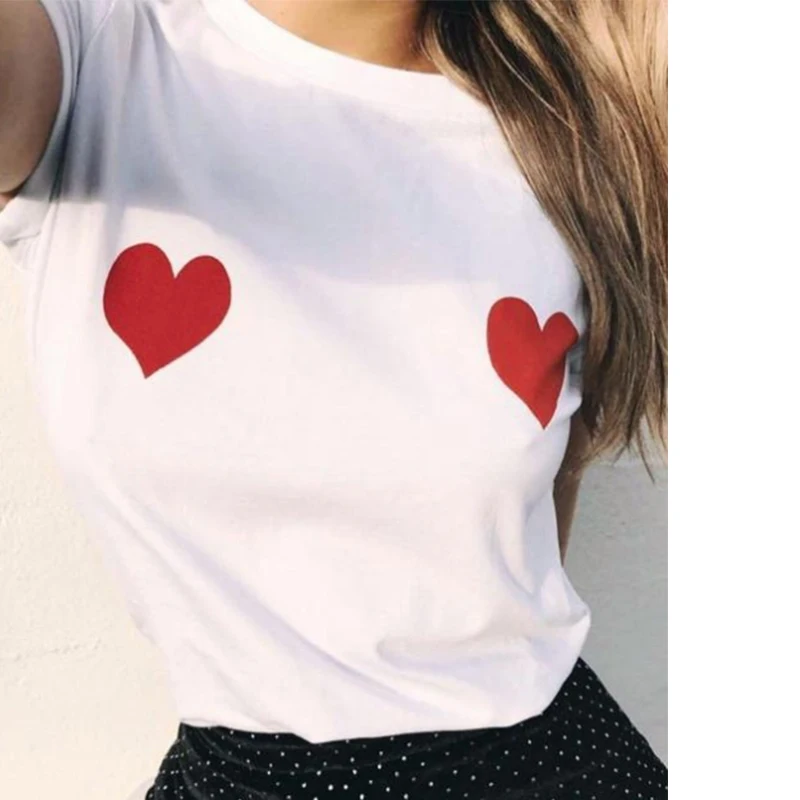 Casual Short Sleeve T Shirt Valentine's Day Fashion Women O-neck Tops Female Girlfriend Tees T-shirt
Casual Short Sleeve T Shirt Valentine's Day Fashion Women O-neck Tops Female Girlfriend Tees T-shirt