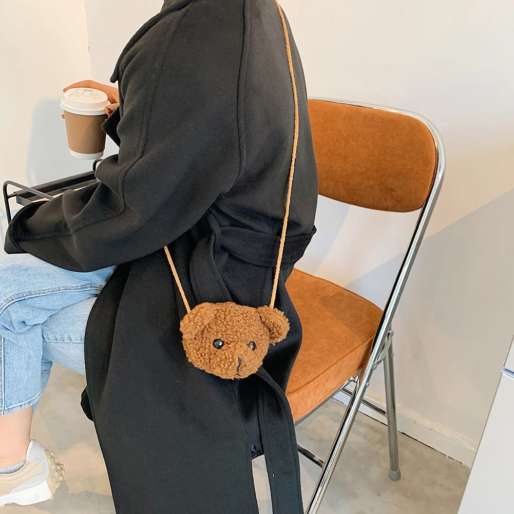 Fashion Plush Shoulder Messenger Bag Cute Bear Shaped Women Small Shopping Street Kids Top-handle Purse
Fashion Plush Shoulder Messenger Bag Cute Bear Shaped Women Small Shopping Street Kids Top-handle Purse