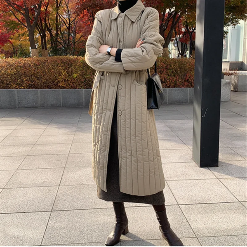 HziriP OL New Autumn Winter Coat Women Vintage Elegant Basic Thick Warm Overcoat Lapel Loose Outwear Parkas Female with Belt
HziriP OL New Autumn Winter Coat Women Vintage Elegant Basic Thick Warm Overcoat Lapel Loose Outwear Parkas Female with Belt