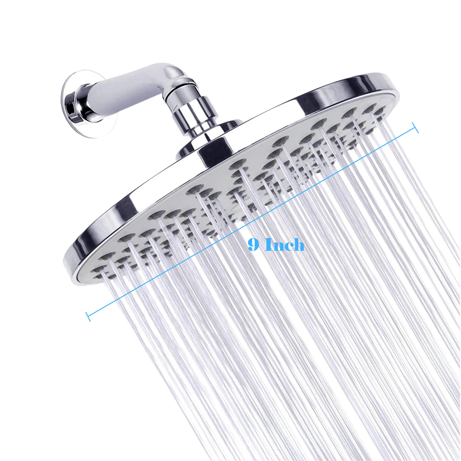 9 Inch Round Rain Showerhead G1/2 High Pressure Shower Head Bathroom Swivel Shower Head Ultra Thin Bath Rain Shower Head
9 Inch Round Rain Showerhead G1/2 High Pressure Shower Head Bathroom Swivel Shower Head Ultra Thin Bath Rain Shower Head