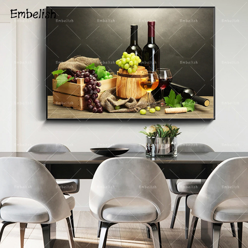 Embelish 1 Pieces Red Wine And Glass Wall Art Posters For Kitchen Home Decor Modern Home Decor HD Canvas Painings Wall Pictures
Embelish 1 Pieces Red Wine And Glass Wall Art Posters For Kitchen Home Decor Modern Home Decor HD Canvas Painings Wall Pictures