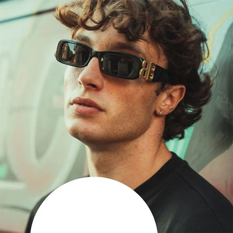 

2021 New Brand Women's Sunglasses BB Classic Fashion Men's Sun glasses UV400 Ins Travel Sports Square Retro Rectangle Sunglasses