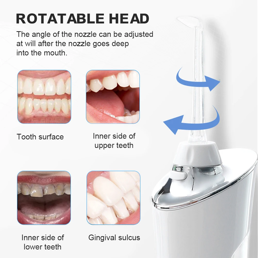 Water Flosser Teeth Cleaner with 4 Nozzles Compact and Portable Teeth Cleaning Tool for Home Travel
Water Flosser Teeth Cleaner with 4 Nozzles Compact and Portable Teeth Cleaning Tool for Home Travel