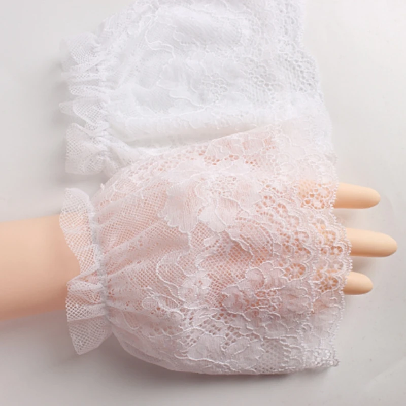 10cm Double Layer Floral Lace Stretch Wrist Cuffs Decorative Short Hand Warmer Cover Sunscreen Detachable Fake Sleeves
10cm Double Layer Floral Lace Stretch Wrist Cuffs Decorative Short Hand Warmer Cover Sunscreen Detachable Fake Sleeves