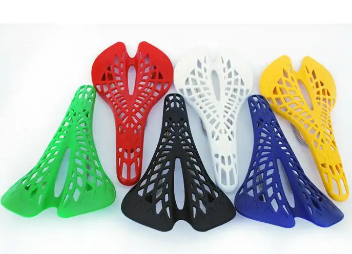 Bicycle Saddle Ultralight Plastic Spider Ergonomics Hollow Road/MTB Saddle Super Breathable Bike Seat Cushion Bicycle Parts
Bicycle Saddle Ultralight Plastic Spider Ergonomics Hollow Road/MTB Saddle Super Breathable Bike Seat Cushion Bicycle Parts